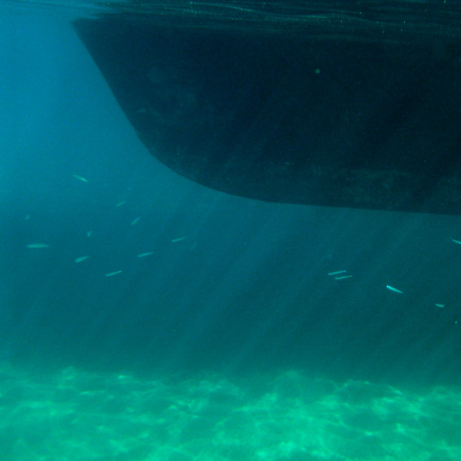 Boot von unten